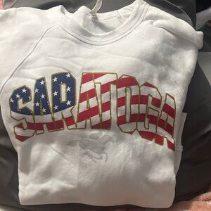 Saratoga  White Sweatshirt